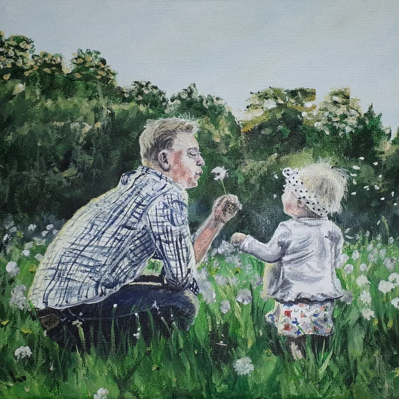 Painting by Emily K. Joynt – Family
