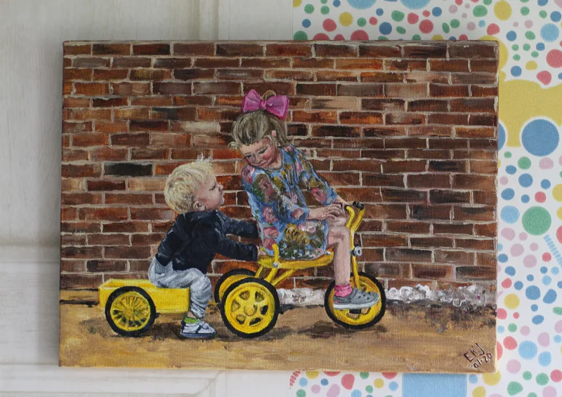 Painting by Emily K. Joynt – Family