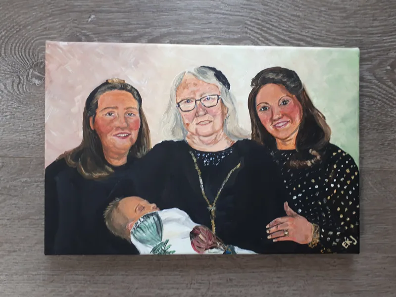 Painting by Emily K. Joynt – Family